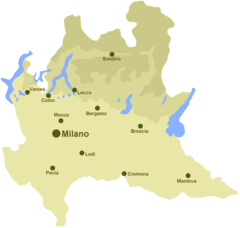 Hydrographic Map of Lombardy