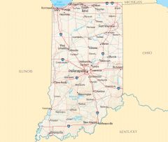 Indiana Reference Map
