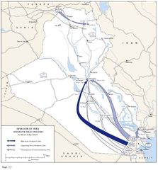 Iraq Invasion Map Us Army Cmh