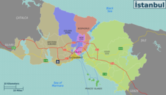 Istanbul Districts Map