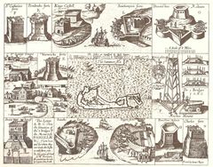 John Smith 1624 Map of Bermuda With Forts 01