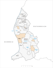 Karte Gemeinde Vaduz 2007