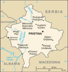 Kosovo Cia Wfb Map