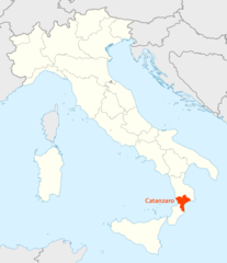 Location Map of Catanzaro