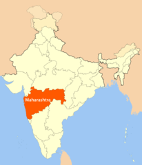 Location Map of Maharashtra