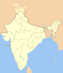 Location Map of Mumbai