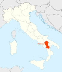 Location Map of Potenza