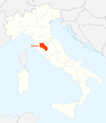Location Map of Siena