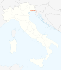 Location Map of Trieste