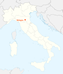 Location of Bologna Map