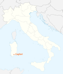 Location of Cagliari