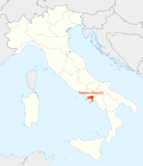Location of Naples Map