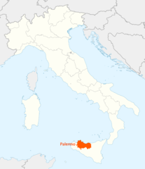 Location of Palermo Map