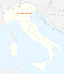 Location of Venice (venezia)