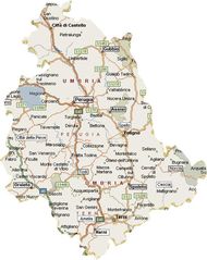 Map Umbria