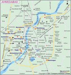 Map of Ahmedabad