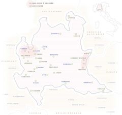 Map of Lombardy