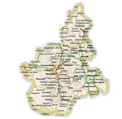 Map of Piedmont