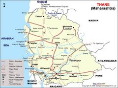 Map of Thane