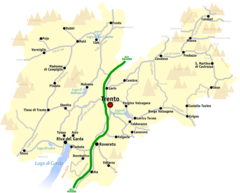 Map of Trento