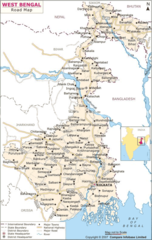Map of West Bengal