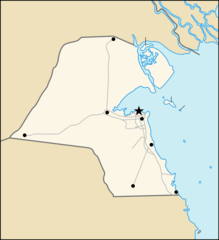 Kuwait Flag Map - MapSof.net