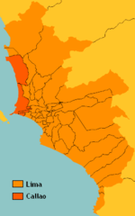 Map of Limacallao Metro Area