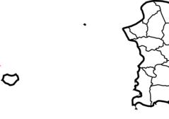Map of Puerto Rico Highlighting Monito Island