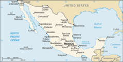 Mexico Cia Wfb Map