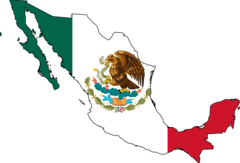 Mexico Flag Map