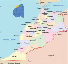 Morocco Political Map
