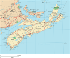 Nova Scotia Map Big