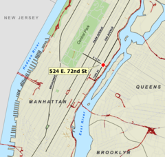 Nyc E72st Plane Crash Map