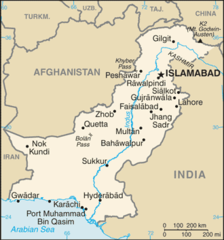 Pakistan Cia Wfb Map
