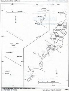 Palau States Municipalities And Places