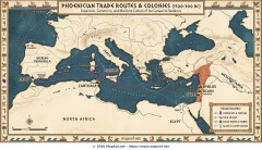 Phoenician Trade Routes and Colonies in the Mediterranean (1500-300 BC)