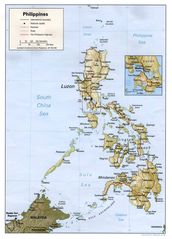 Physical Philippines Map