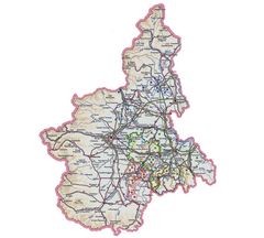 Political Map of Piedmont