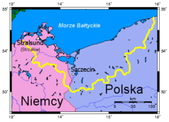Pomorze Zachodnie Mapa