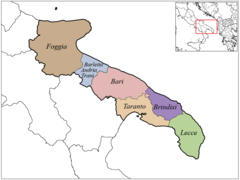 Province Map of Apulia