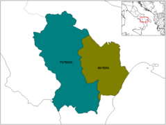 Province Map of Basilicata