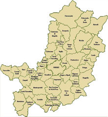 Province Map of Florance (firenze)