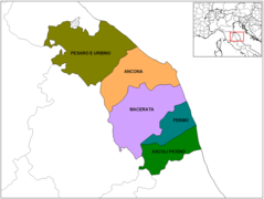 Province Map of Marche