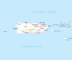 Puerto Rico Reference Map