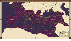 Roman Empire Maximum Extent 117 AD Map under Trajan