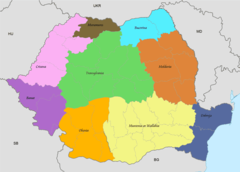 Romania Regions Map