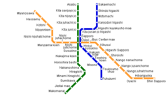 Sapporo Metro Map