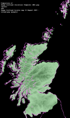 Scotland Locator Map 23 August 2007  Comparison