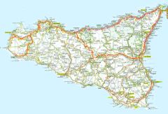 Sicily Road Map
