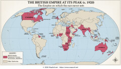 The British Empire at its Peak 1920 Map